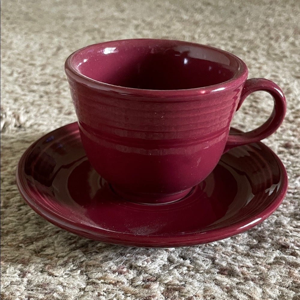 Fiestaware teacup and saucer